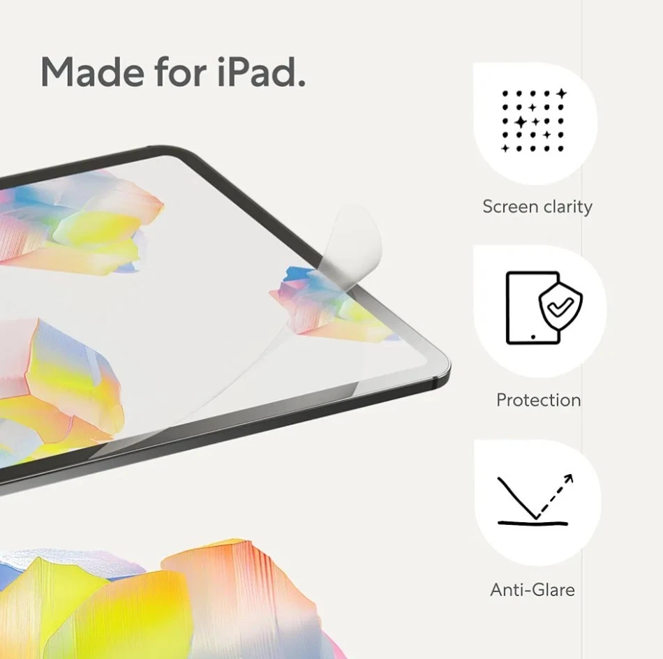 Protector de pantalla tipo papel 2pk Apple iPad air 10.9in 11 pro Foto 3 de 4