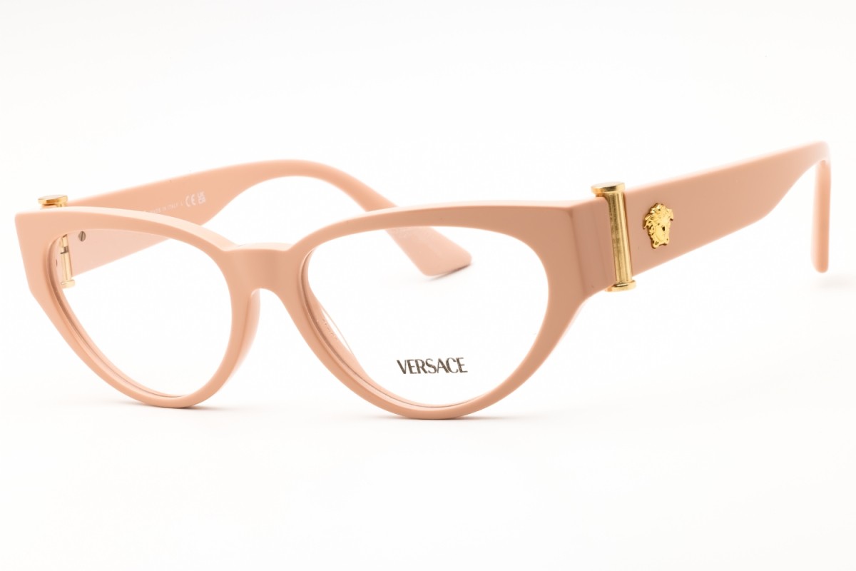 Versace VE3366 5494 Nude 55mm Eyeglasses New Authentic