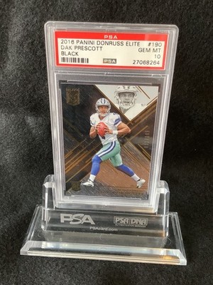 Dak Prescott 2016 Panini Donruss Elite Black Serial #: 12/199 GEM MT 10 Pop 14
