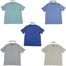 Greg Norman Relaxed Fit 100% Cotton Soft Pocket Short Sleeve Tee