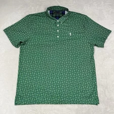 William Murray Polo Shirt Mens XL Golf Knotty By Nature Stretch Wicking Green