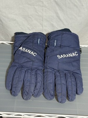 Saranac Thinsulate Gloves Men s Medium M Skiing Winter Navy Blue