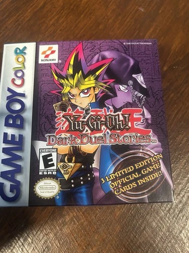 Konami Yu-Gi-Oh! Dark Duel Stories Game Boy Color 2002 Manual & 3 Game Cards
