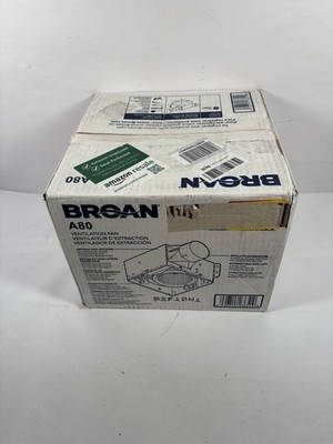 Broan-NuTone A80 Ventilation Fan with Roomside Installation, 80 CFM