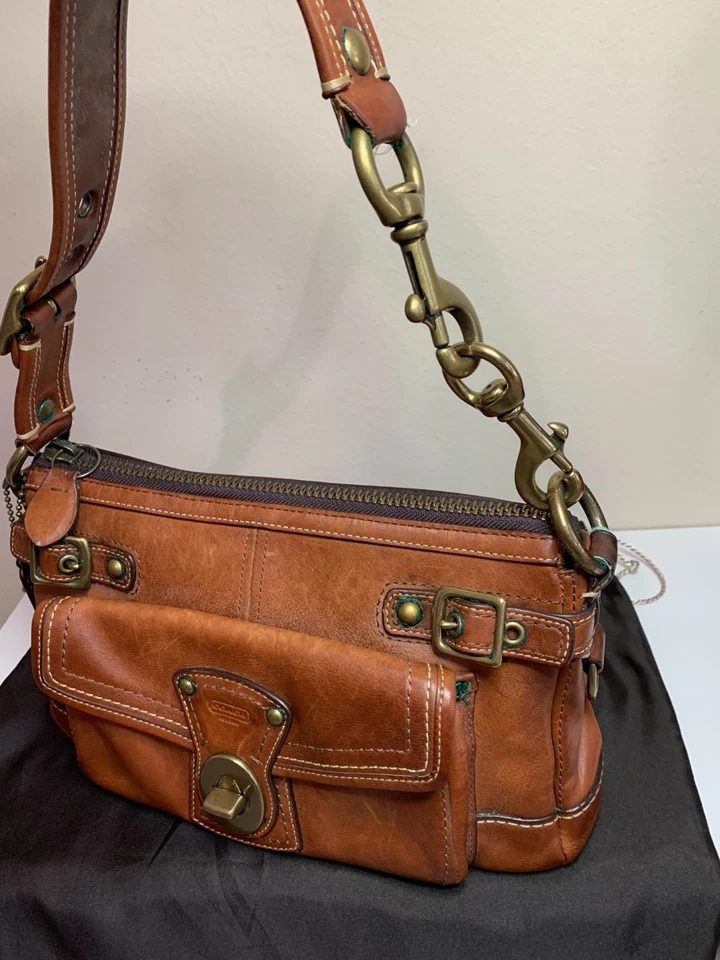 COACH Legacy 65th Anniversary Brown Whiskey Vachetta Leather Shoulder Bag 11127 - Image 4 of 4