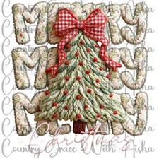 Sublimation Print Merry Christmas Tree Ready Press Paper Ink Heat Transfer