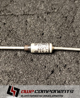 (5 Stk.) SF229R0 - Temperatursicherung SF_R  229°C 250V 15A - SCHOTT