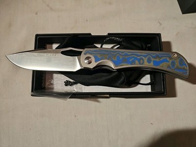 Kizer Allure S45VN Blade W/Titanium Handle & Vortex Micarta Inlay LNIB
