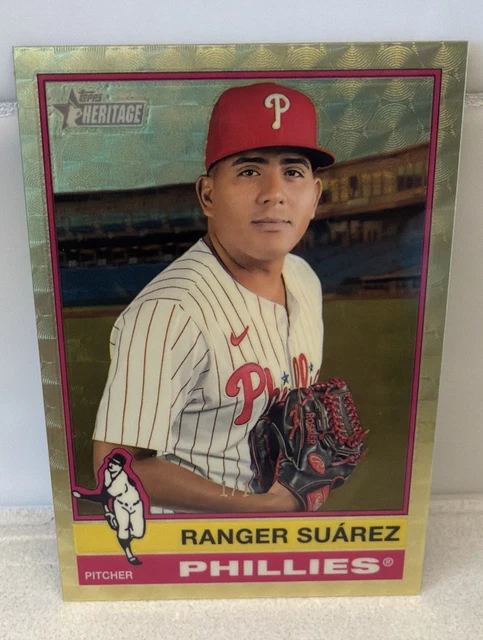 2025 Topps Heritage High Number Ranger Suarez Phillies #657 1/1 Superfractor