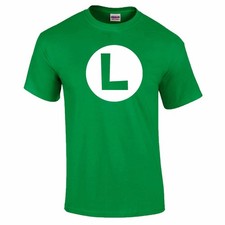 Image of Mario Luigi Shirt Red Green Super Brothers Gaming Retro Adults Kids Costume Tops