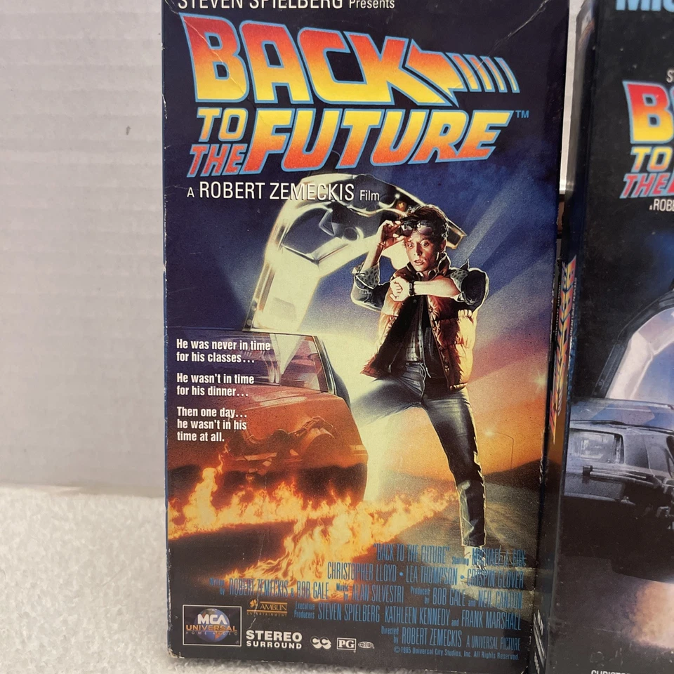 Back to the Future I, II, III Trilogy 1 2 3 Michael J. Fox- 3 VHS Lot Set - Image 2 of 4