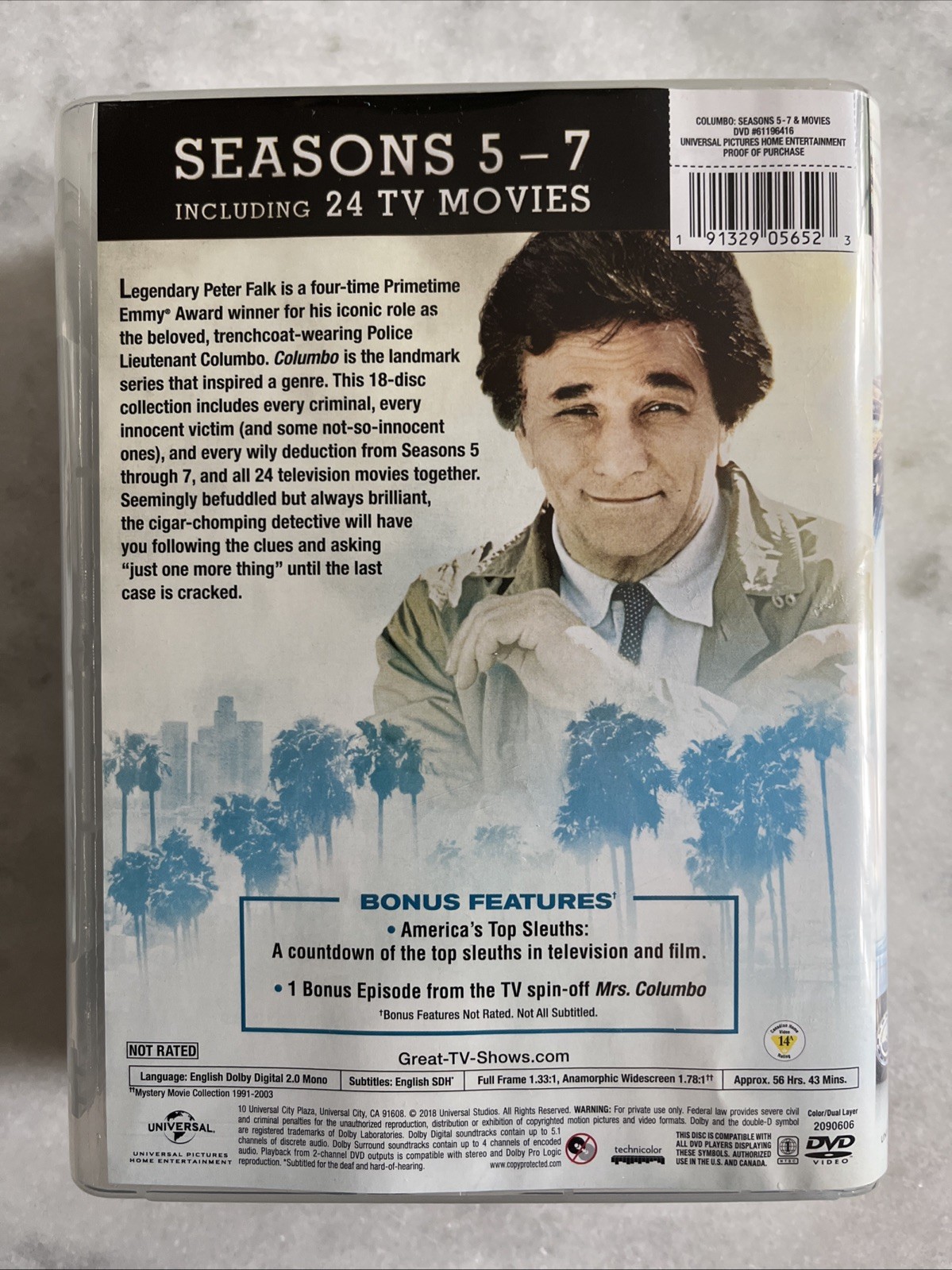 Columbo: The Complete Series (DVD 1971-2003) Peter Falk, Box Set, + 24 TV Movies