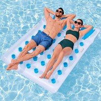Bestway Luftmatratze Summer Colors FüR 2 Pers. 193X142 Cm Badeinsel Poolmatratze