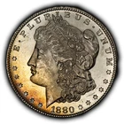 1880-S $1 Morgan Silver Dollar - Original Toning - Glassy BU - SKU-D7615