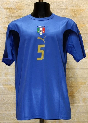 Italy national team FIFA WC 2006 soccer jersey Cannavaro #5