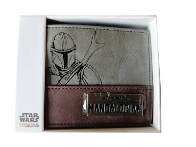 New 2023 Star Wars The Mandalorian Metal Logo Wallet Collectable Brand New