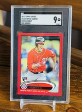 Bryce Harper 2012 Topps Update Target Red Border #US183 Rookie RC SGC 9 Chip