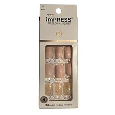Impress Gel Manicure Oval Edition Press On Nails - Pop Star Shine