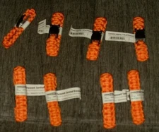 Paracord Survival Bracelets by EVERBILT in neon orange 9 inches Set of 8 NEW