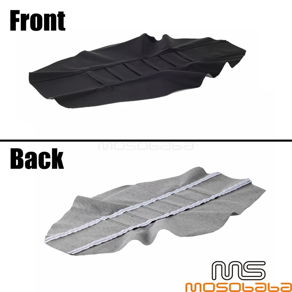 Cubierta de asiento con pinza acanalada universal para moto todoterreno Honda Suzuki Yamaha Foto 3 de 4