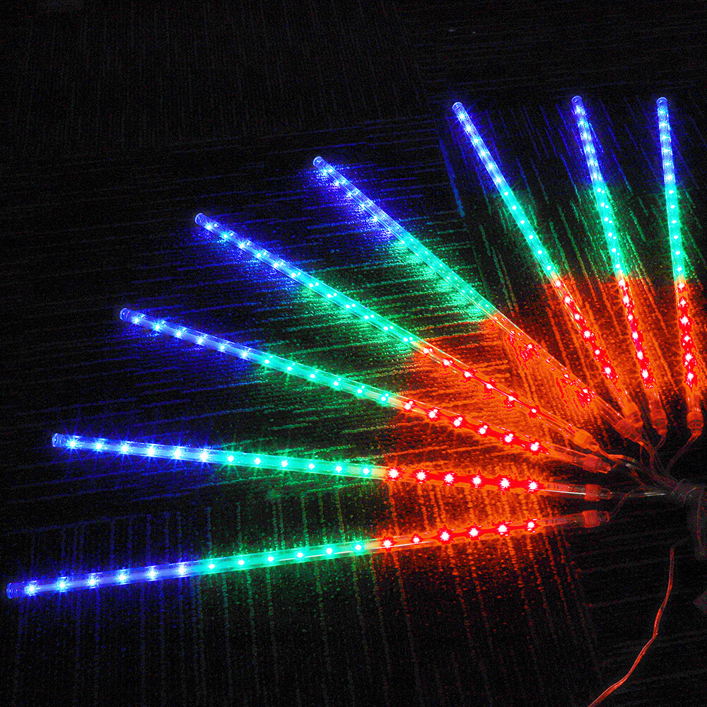 Christmas Tree Lights Outdoor Rain Drop Snowfall Icicle Cascading