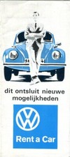 VW Volkswagen RENT-A-CAR Modelo Gama Escarabajo 1600TL Variante Transporter 411 Holandés