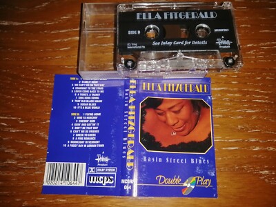 ELLA FITZGERALD RARE MC K7 AUDIOSSETTA y 1988 basin street blues JAZZ USA