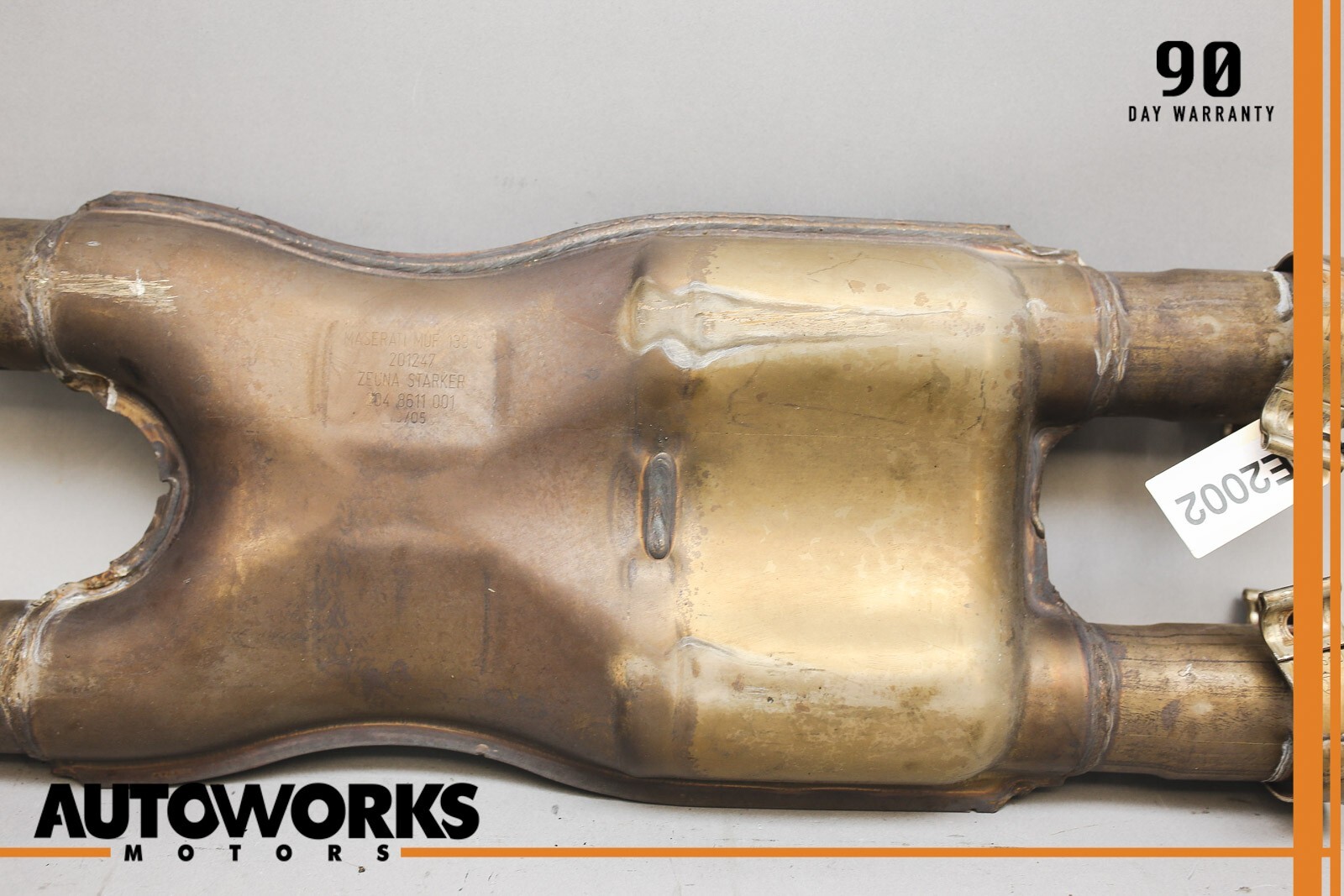 05-07 Maserati Quattroporte M139 Exhaust Mid Pipe Center Resonator Silencer OEM