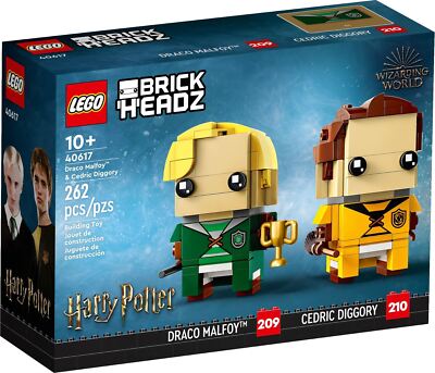 LEGO Brickheadz Harry Potter Draco Malfoy & Cedric Diggory Set 40617
