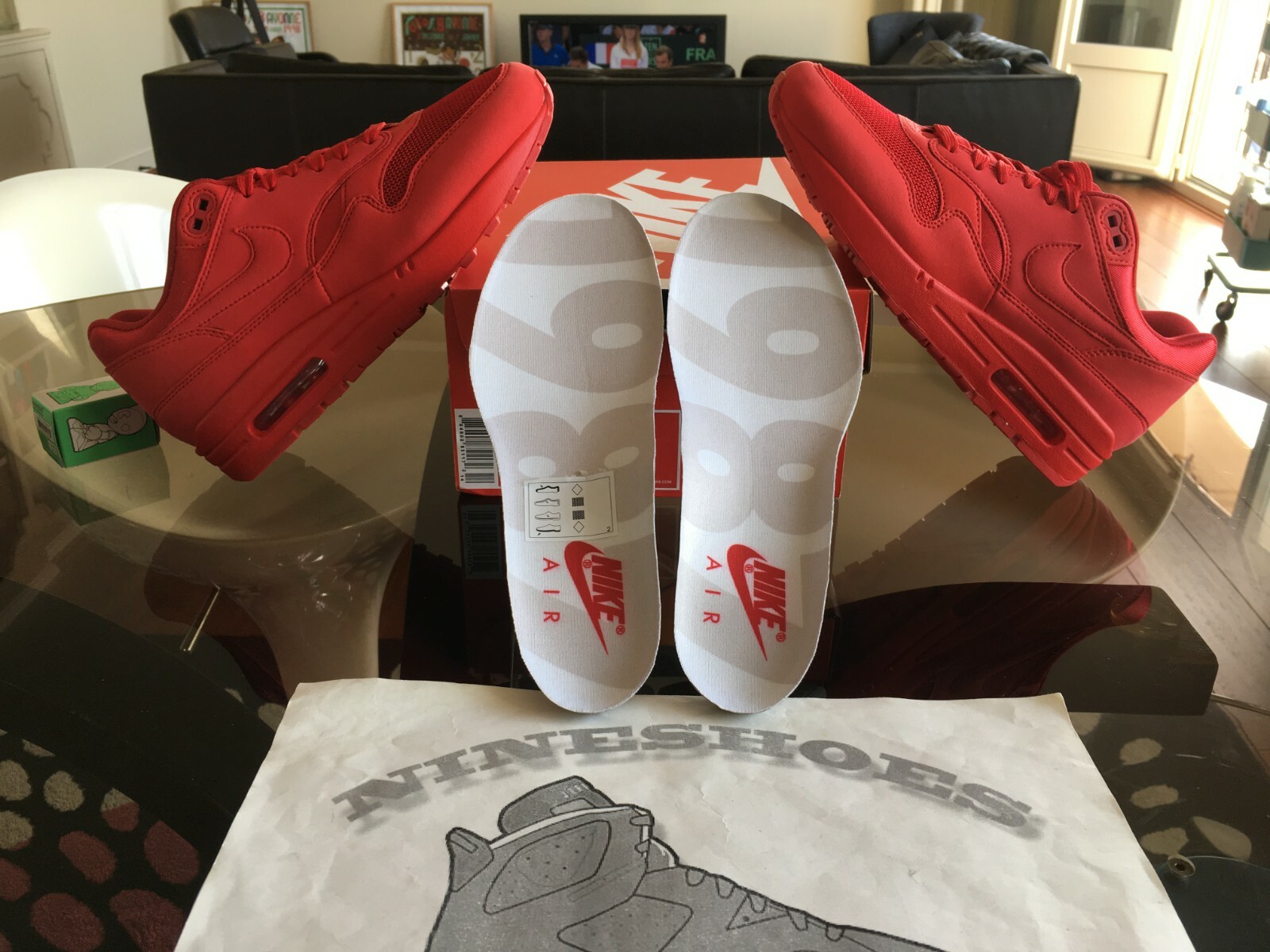 NIKE AIR MAX 1 TONAL rojo 1987 875844-600 SZ 7US 40EUR DS OG BOX NIKE AIR MAX 1 TONAL rojo 1987 875844-600 SZ 7US 40EUR DS OG BOX