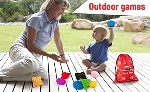 Sensory Bean Bags,Toddler Sensory Toys for Babies,Preschool Toys Set of 13 Bags - Picture 7 of 9