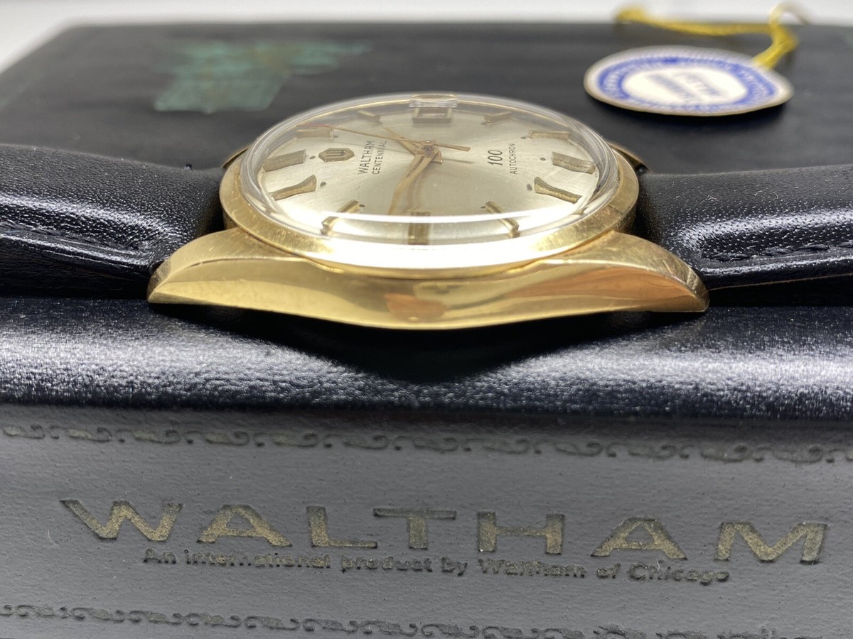 waltham centennial 100 jewel autochron date automatic swiss