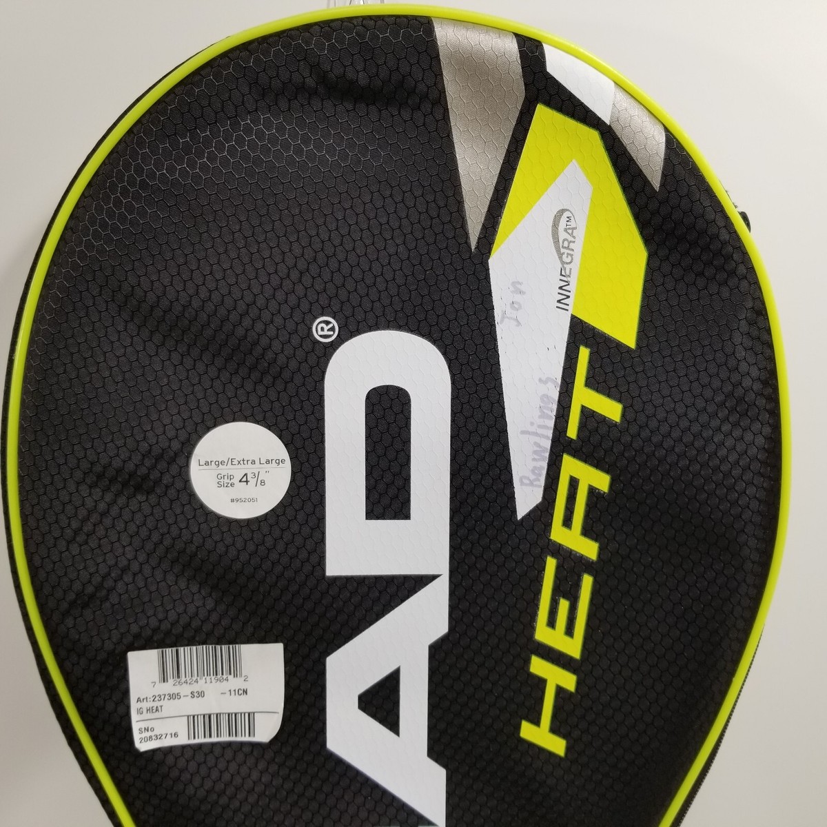 Head: IG Heat Innegra Tennis Racquet 4 3/8-3 Grip | eBay