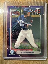 2024 Bowman Chrome Prospects Purple Shimmer Refractor /250 Dameury Pena #BCP-167