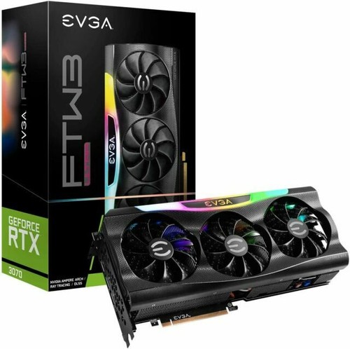 Tarjeta de gráficos EVGA GeForce RTX 3070 FTW3 ULTRA 8 GB GDDR6 NUEVA EN CAJA - Imagen 1 de 1