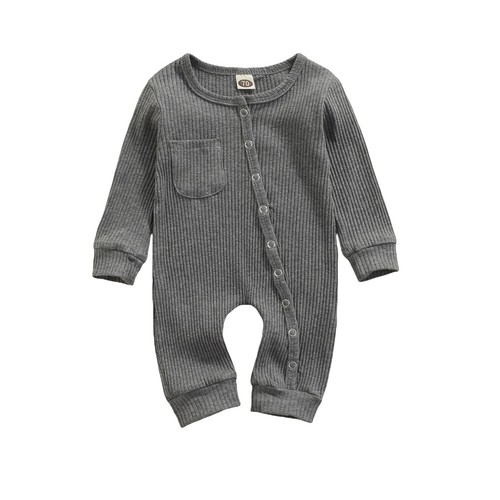 Neugeborenes Säugling Baby Junge Mädchen Strick Strampler Body Overall Kleidung Outfit neu - Bild 15 von 37