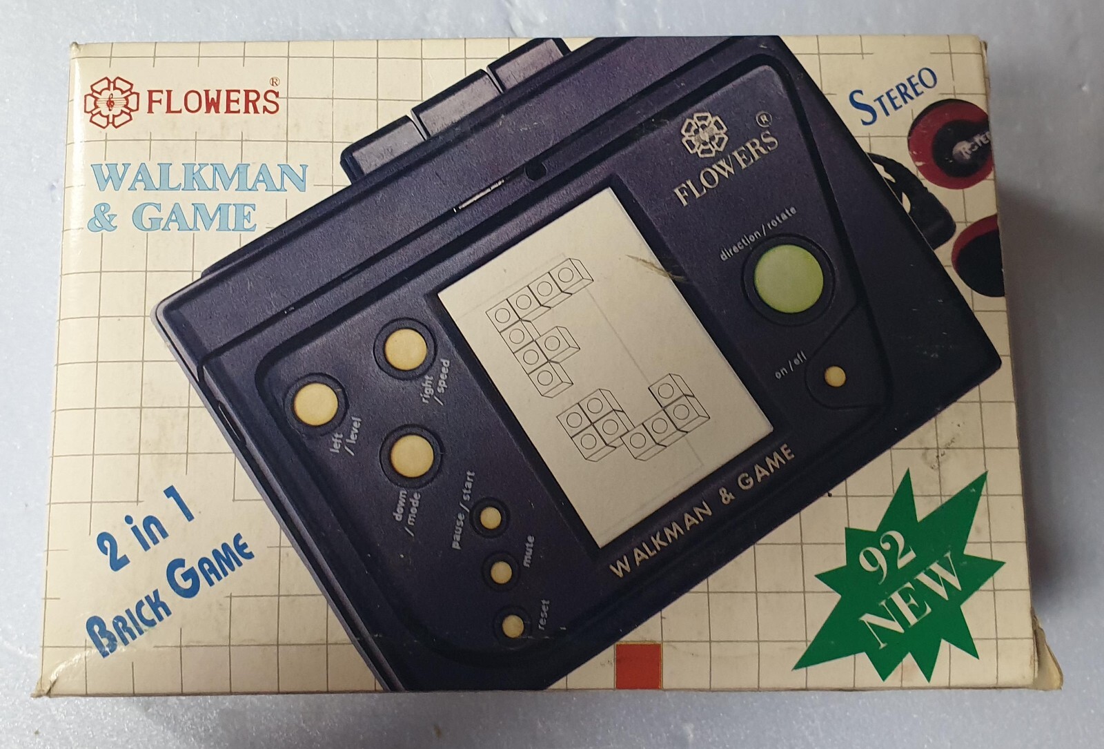 Walkman Stereo Vintage BH928 con Gioco Tetris - Flowers Edition Rara