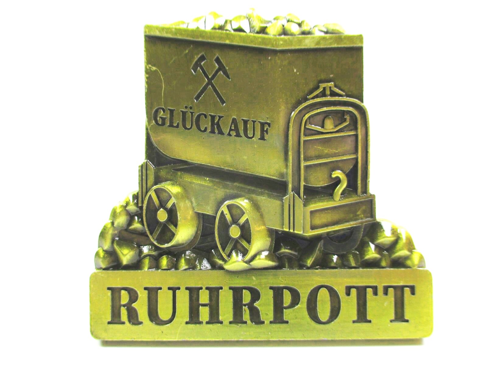 Ruhrpott magnet metal lore conveyor tower colliery luck on souvenir Germany (...