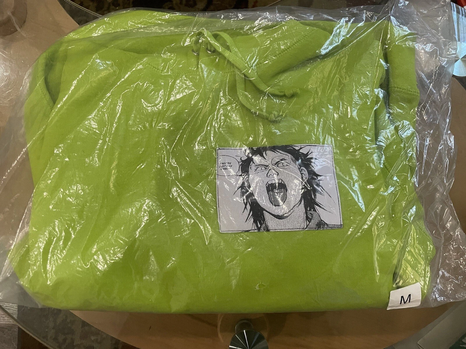 Sweat à capuche FW17 Supreme x Akira Patches taille Medium lime hoodie anime