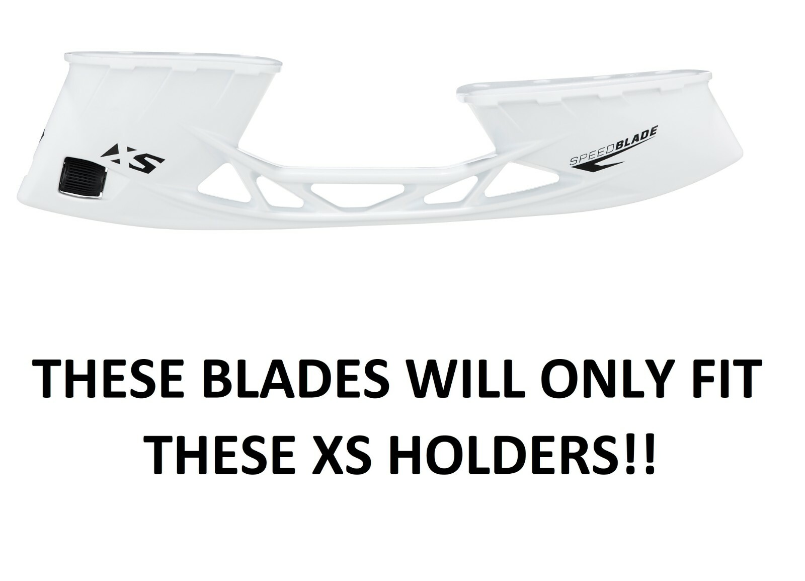 CCM Speedblade XS1 +2mm Black Steel Runners! Hockey Skate Blades DLC XS
