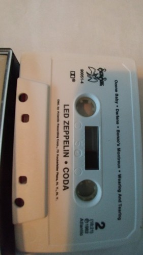 LED ZEPPELIN CODA Swan Song 90051 4 Cassette Tape EX - Picture 2 of 4