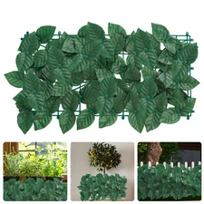5 Rolls Faux Leaf Artificial Hedge Privacy Fence Screen Wall Decor Outdoor USA