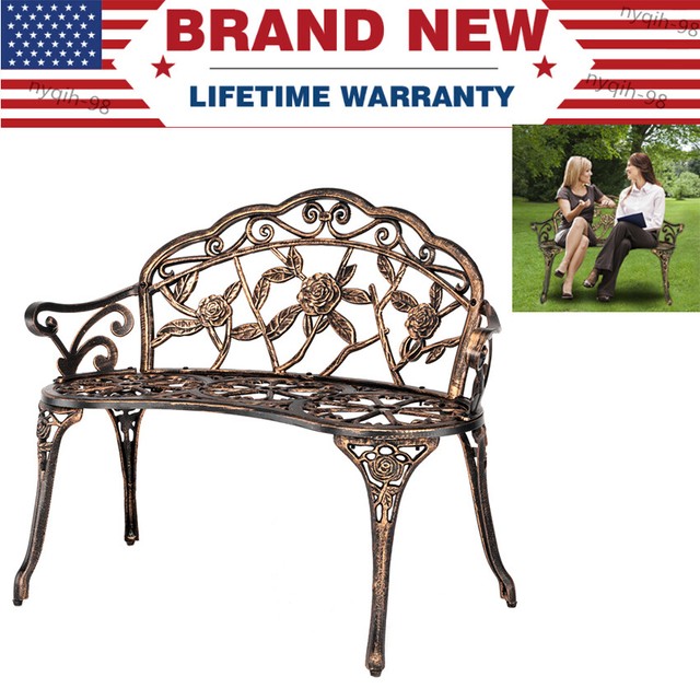 Fleur De Lis Living Buckley Cast Aluminum Park Bench For Sale