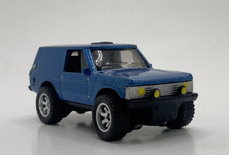 Hot Wheels Custom Range Rover Classic Azul Metálico Real Riders 1/64 Con Estuche Foto 4 de 4