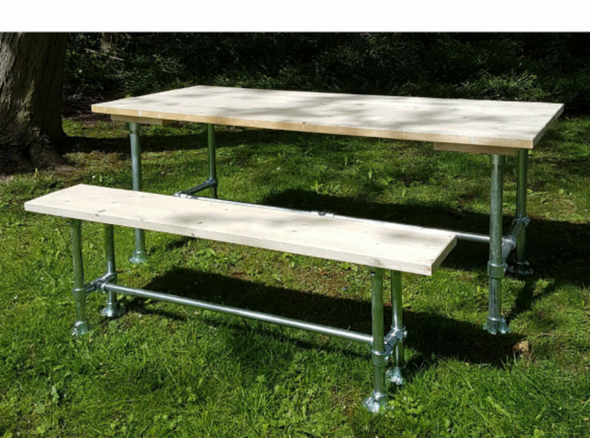 DIY Tube Clamp Kits Handrail, Pull Up Bar, PicnicTable+Bench