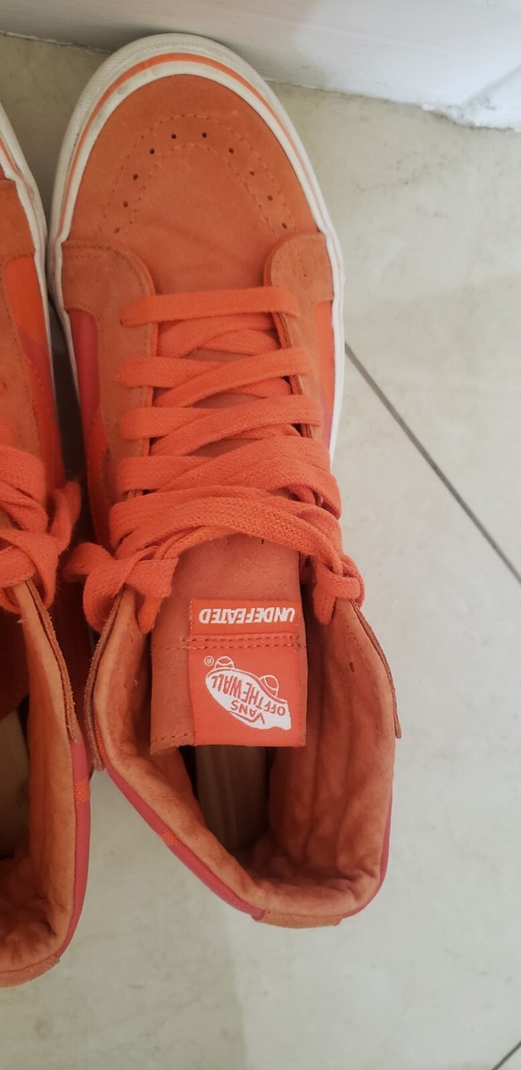 靴 VANS OG SK8-HI LX UNDEFEATED Vans Og Sk8-hi Lx X Undftd 12 Undefeated Safety Orange Rare