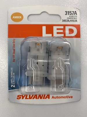 Sylvania 3157A Amber LED Automotive Mini Bulb - 2 ct