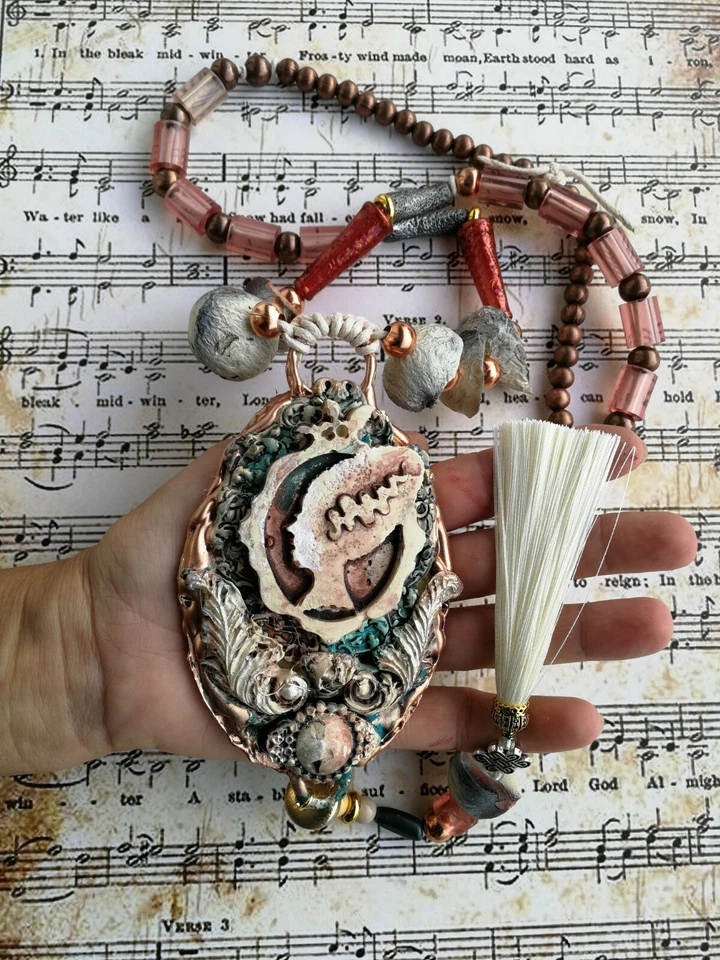 collar mujer joyería fina joya vintage estilo antiguo talismán ojos art deco 1 Foto 3 de 4