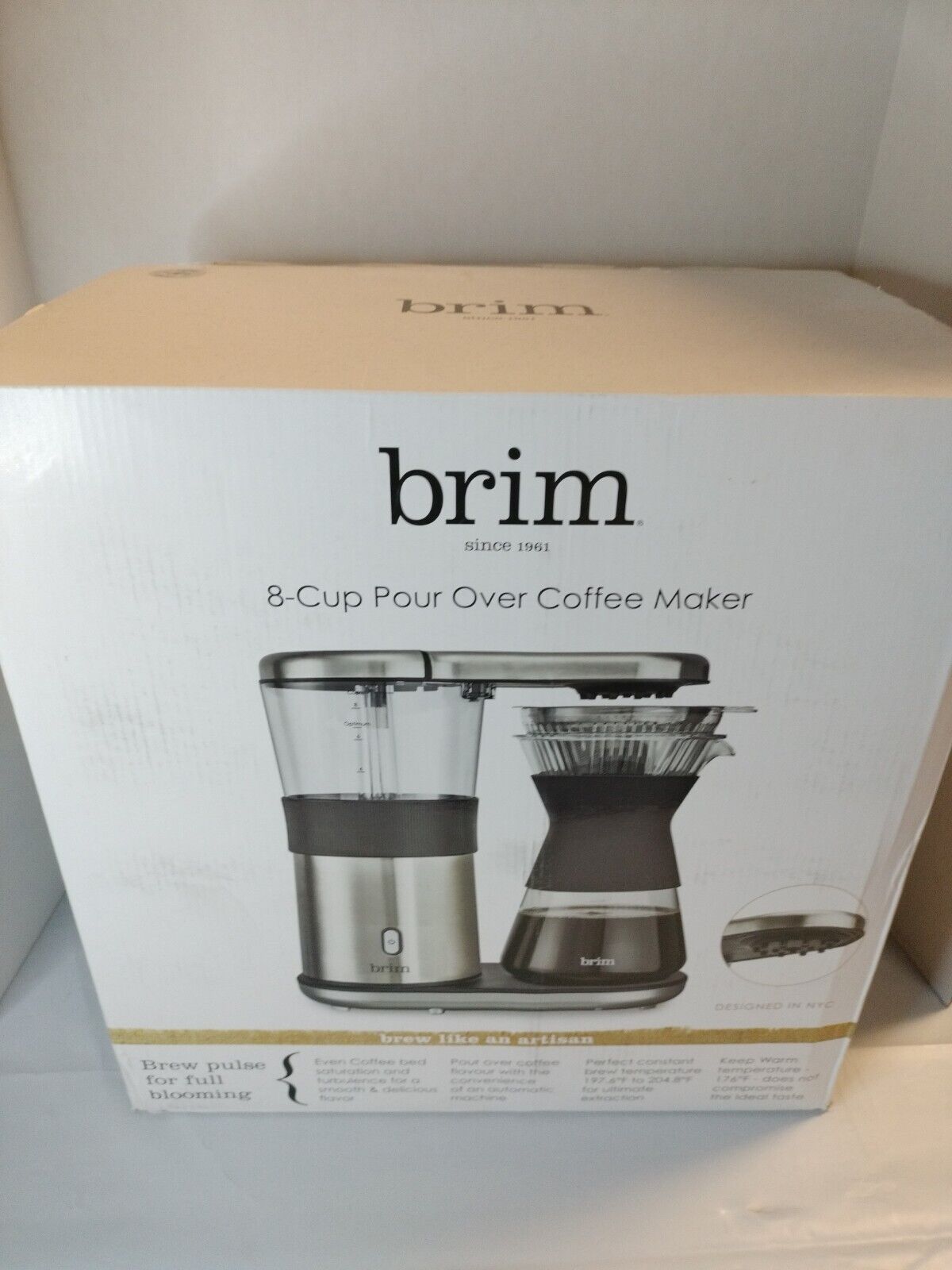 Best Buy: Brim 8-Cup Electric Pour Over Coffee Maker Stainless