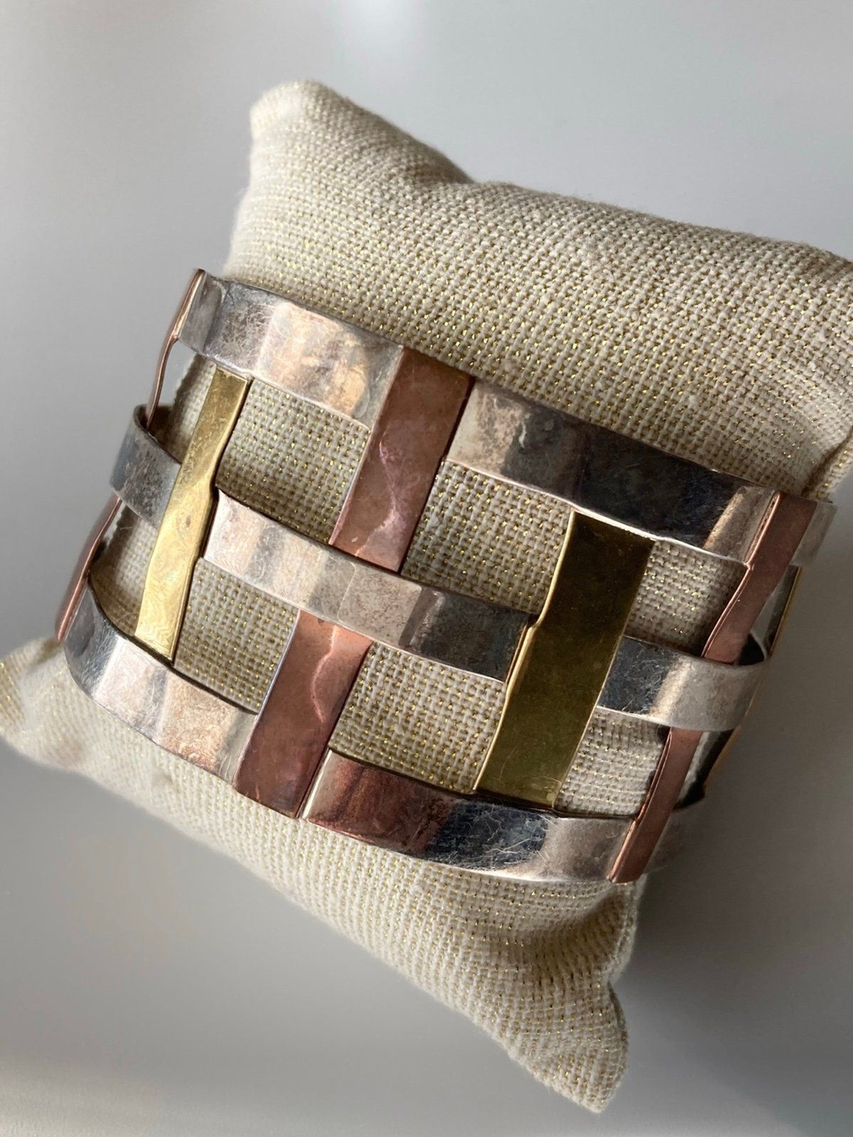 RLM studio sterling copper brass cuff Bracelet - image 3